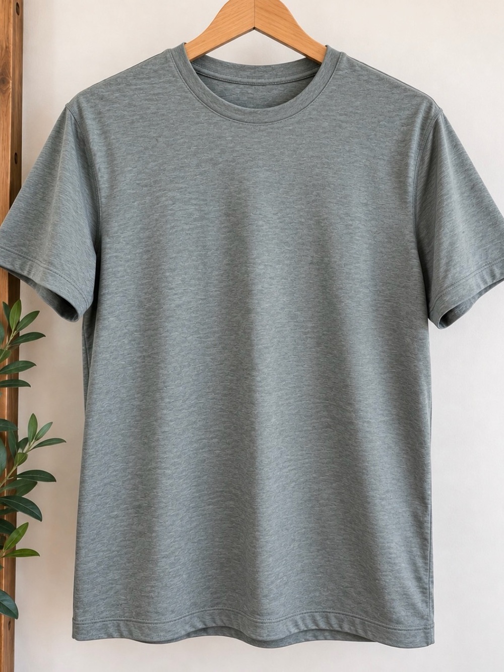 Lululemon Men’s Short Sleeve T-Shirt Gray Green Heather Size L Never Worn
